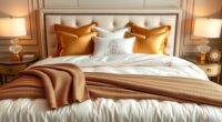 luxury king bed bedding