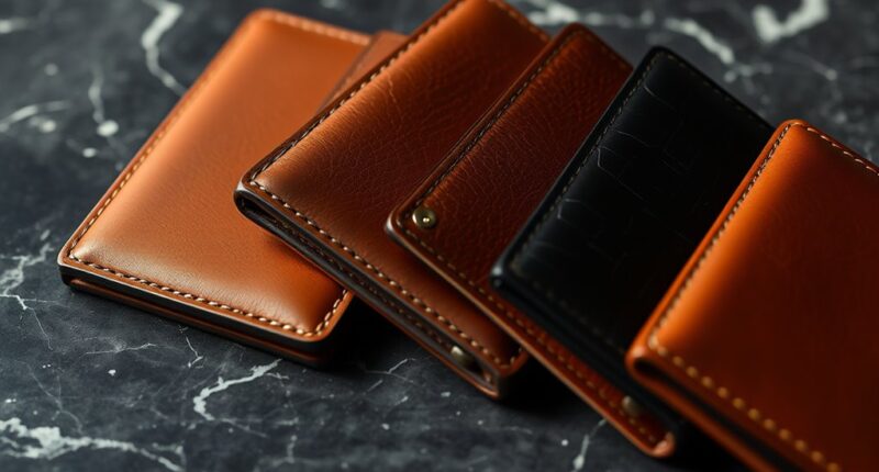 luxury men s leather wallets