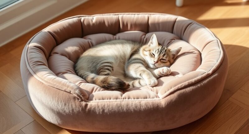 luxury orthopedic cat beds