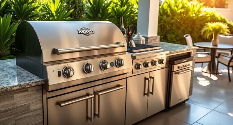 luxury outdoor grill selection