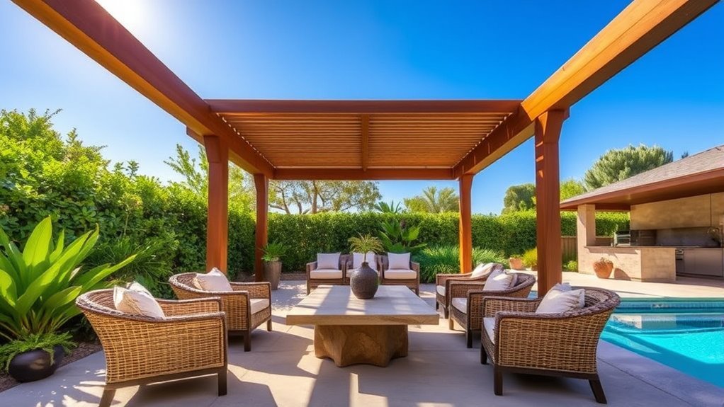 luxury outdoor leisure space