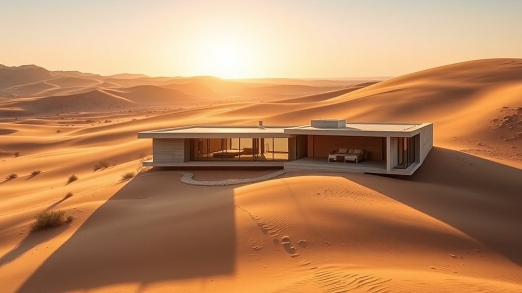 minimalist desert architecture harmony