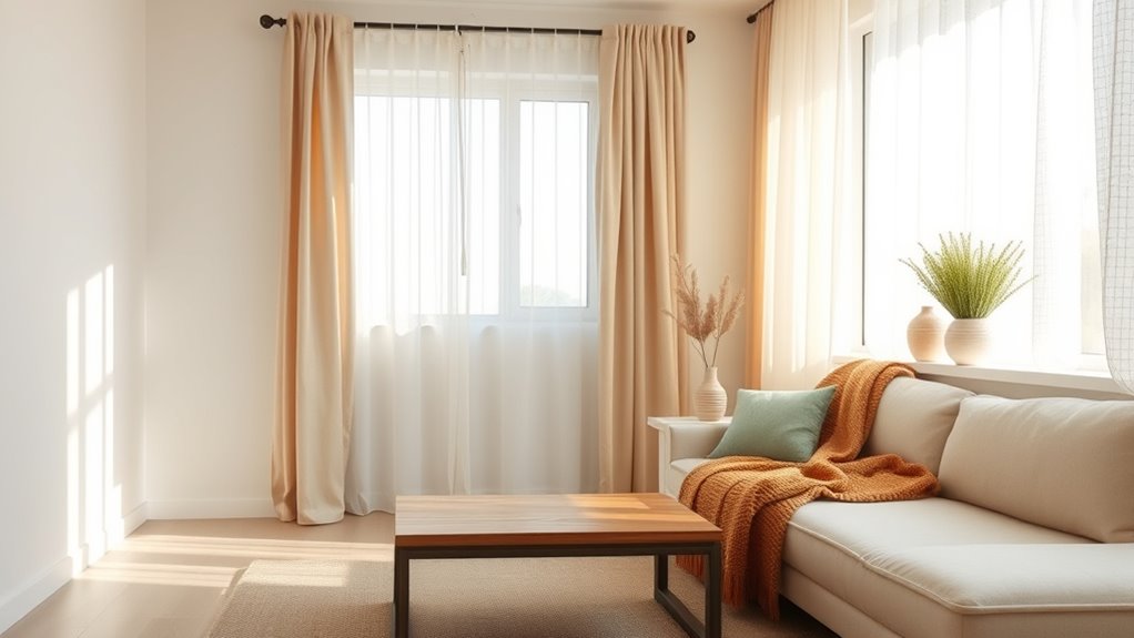 neutral colors textured accents