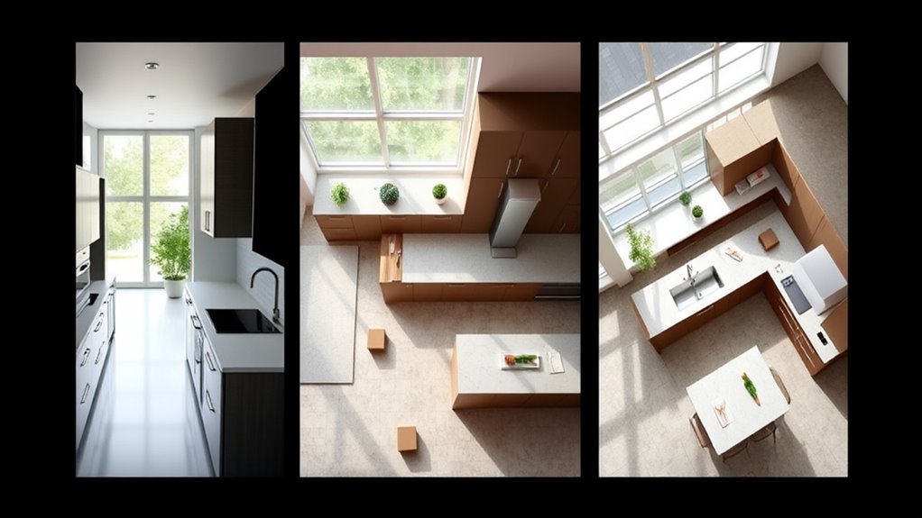 optimized kitchen layouts and flow