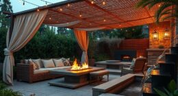 outdoor shade water fire