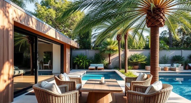 pool house shade serve gather