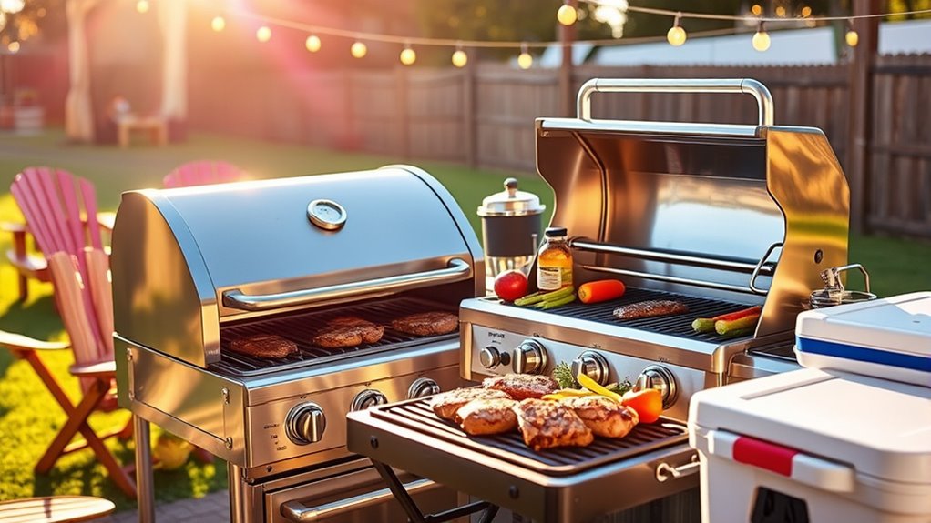 premium portable grilling features