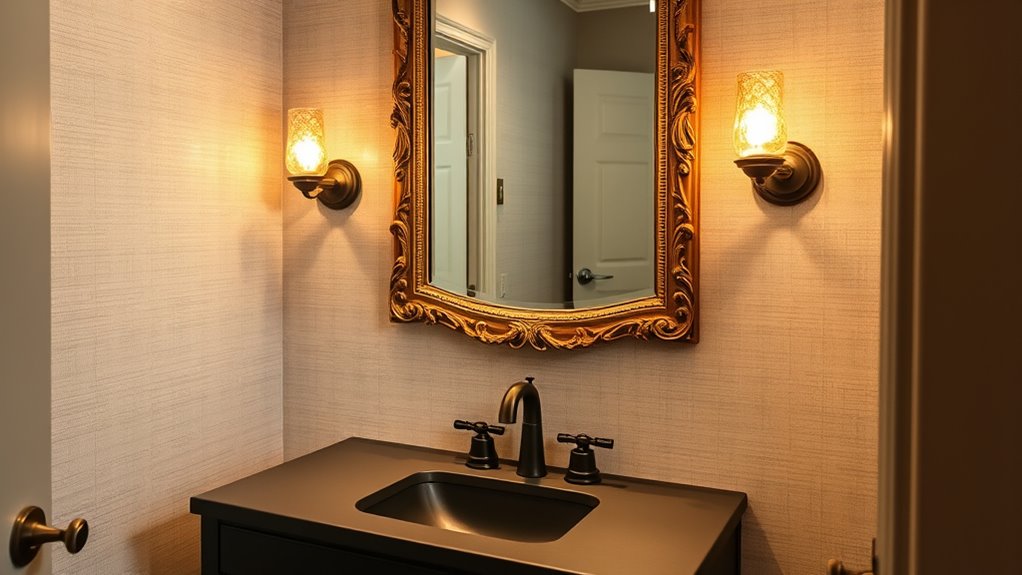 quick stylish powder room upgrade