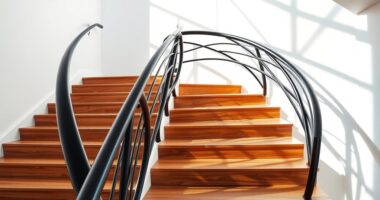 sculptural rails for entry