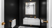 small powder bathroom design
