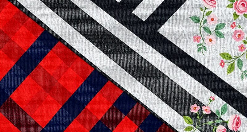 striped checked patterned designs