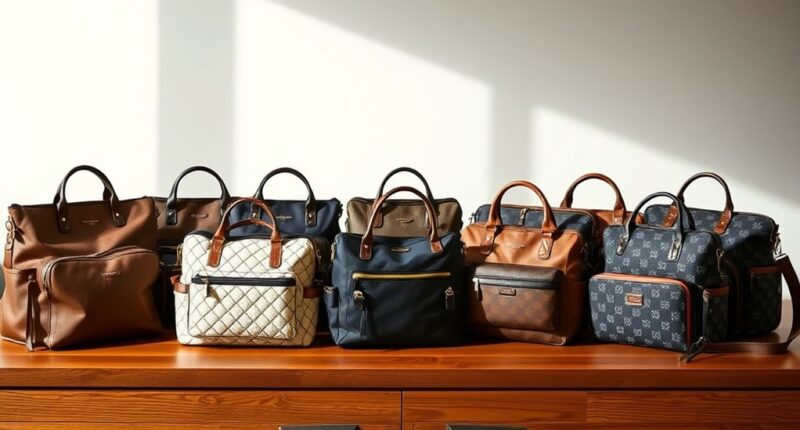 stylish and functional diaper bags