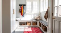 stylish and functional mudroom