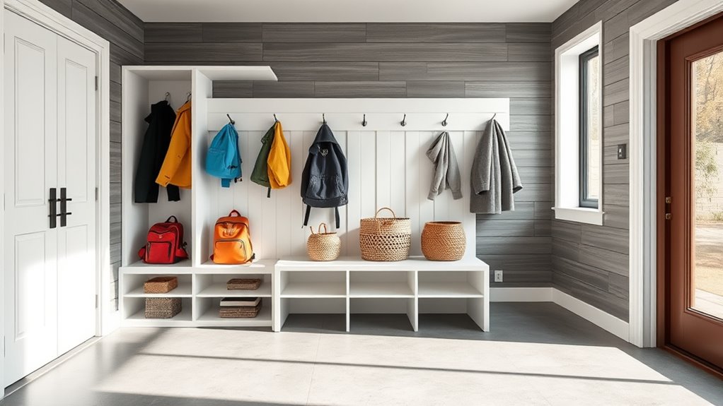 stylish organized family entry