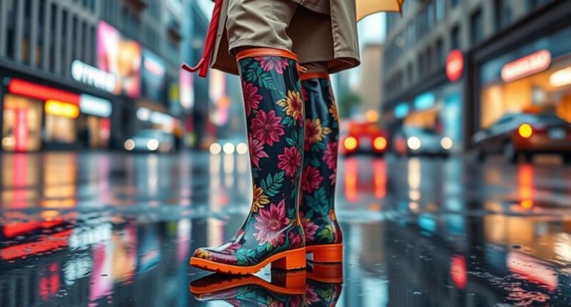 stylish women s rain boots