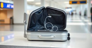 travel friendly luggage with charging