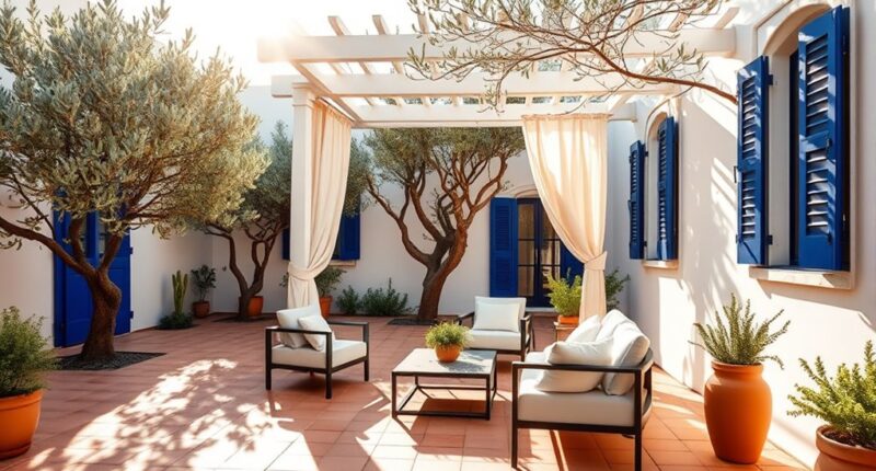 warm mediterranean modern style