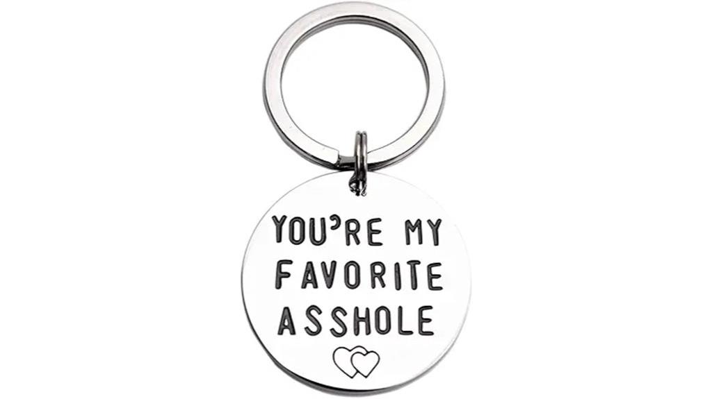 favorite husband asshole keychain