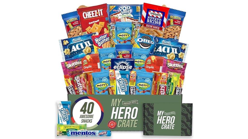 forty item military snack assortment
