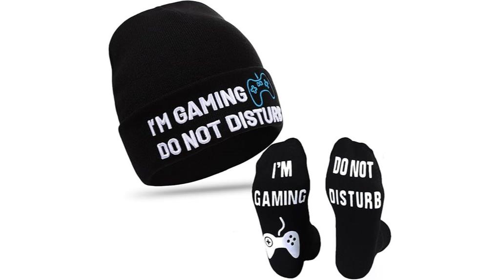 gaming socks beanie hat