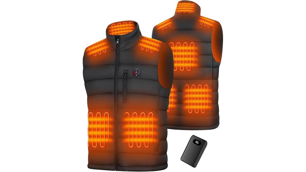 heated men s vest with rechargeable battery