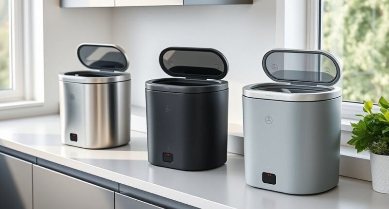 top electric kitchen compost bins