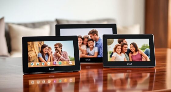 top email enabled digital frames