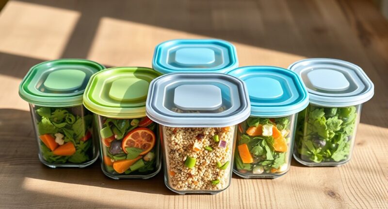 top glass food storage