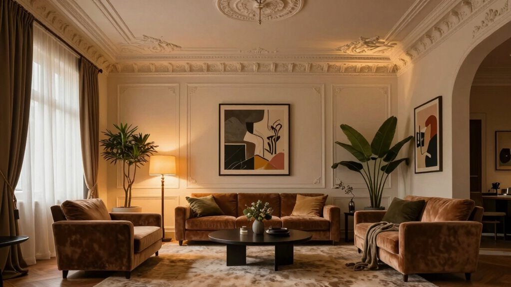 add decorative ceiling details