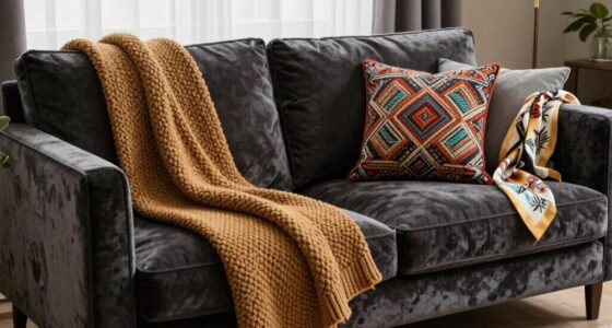 add layered throw pillows