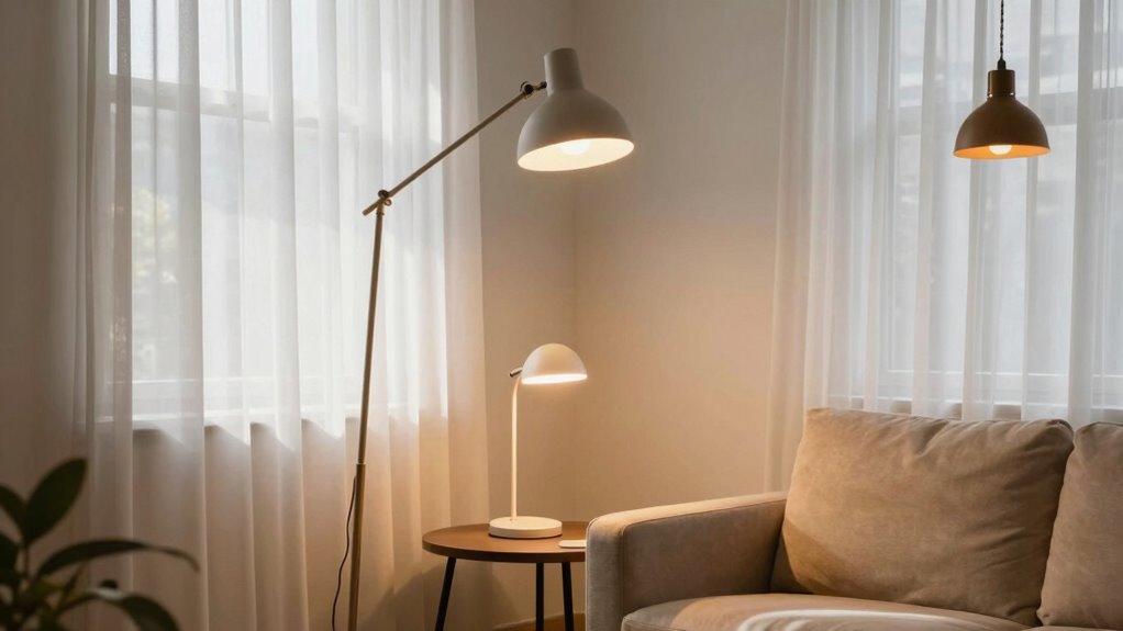 assess space for lighting