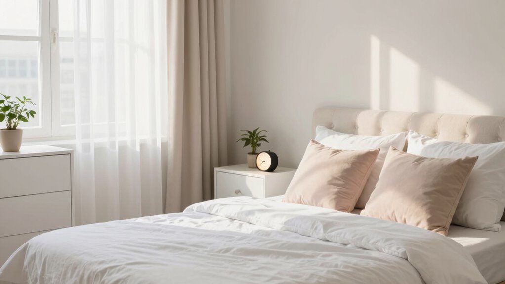 calm clutter free sleep environment