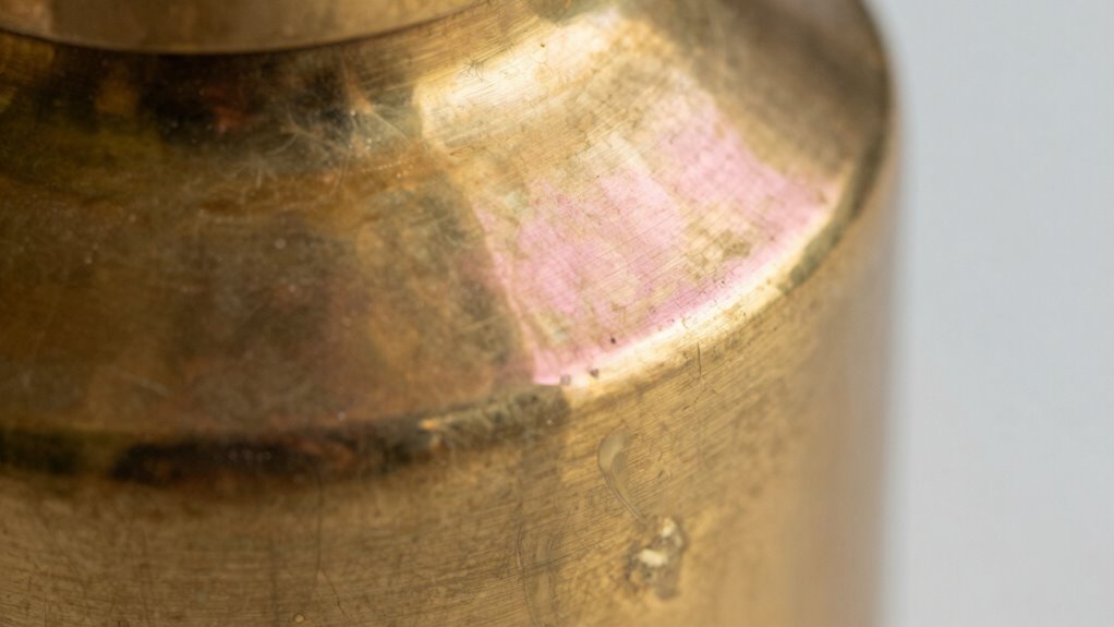 clean brass pink tints