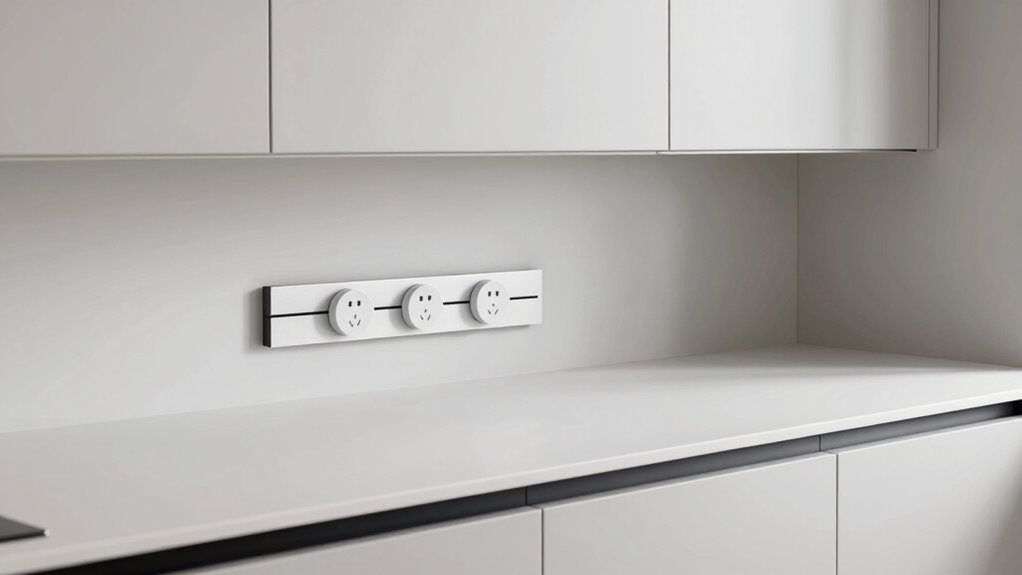 conceal outlets keep countertops tidy