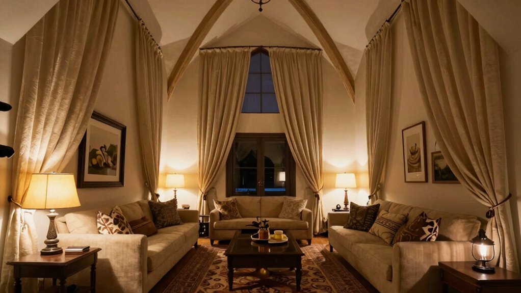 cozy personalized high ceiling retreat