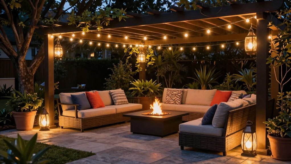 create inviting nighttime atmosphere