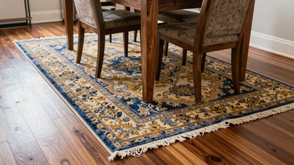durable stylish dining rugs