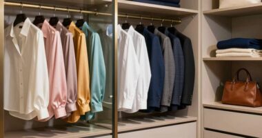 efficient wardrobe organization system