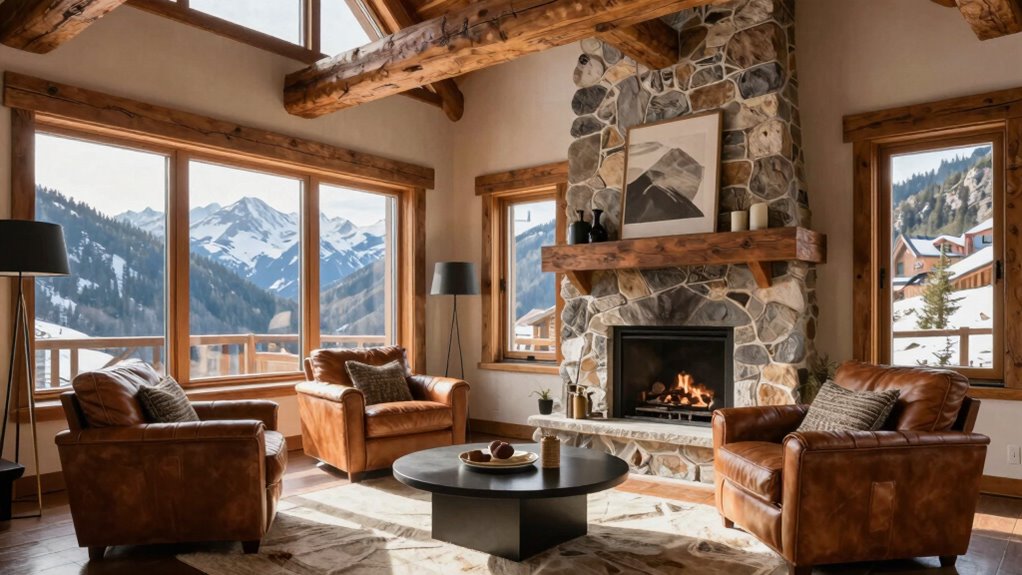 elegant cozy mountain furniture