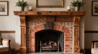 elegant fireplace as focal point
