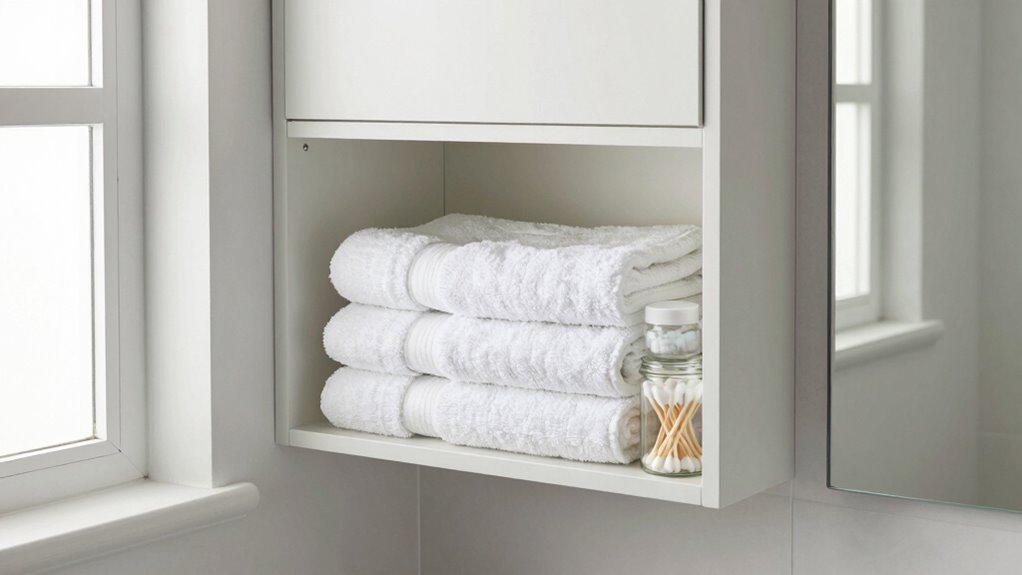 hidden bathroom storage maintenance