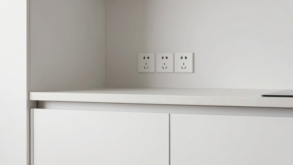 kitchen outlet height guidelines