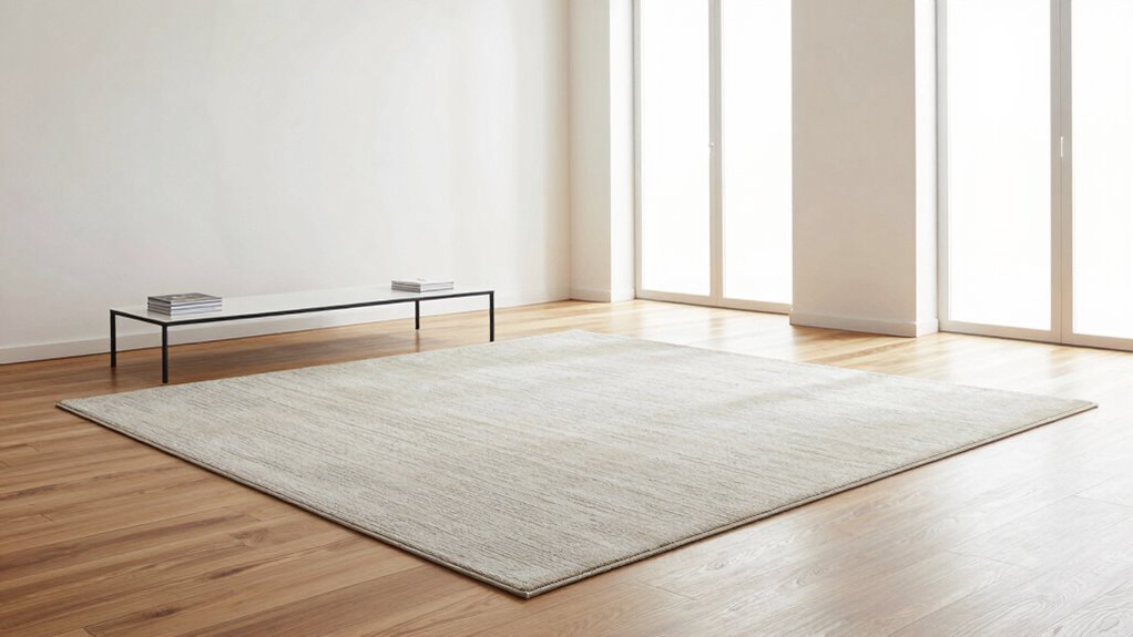 large rugs enhance modern spaces