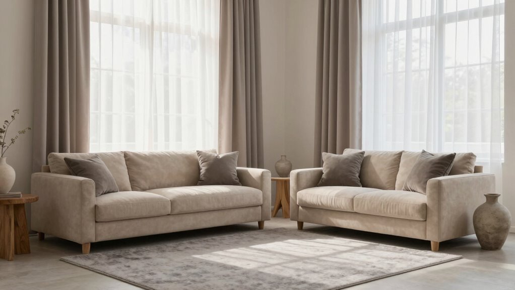 neutral tones with natural accents