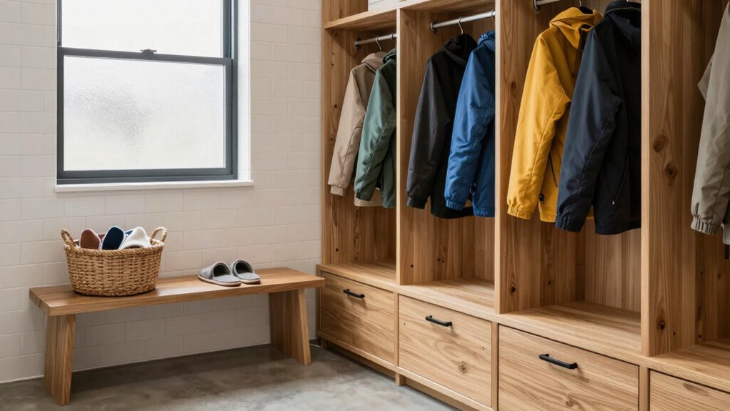 optimize mudroom storage solutions
