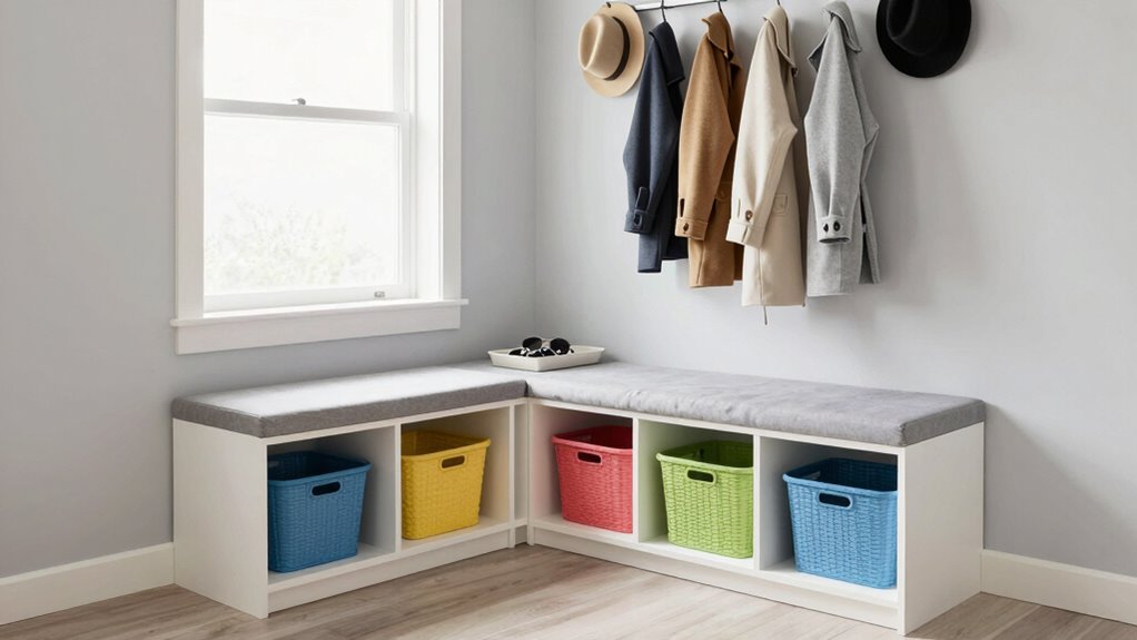 organize decorate refresh mudroom