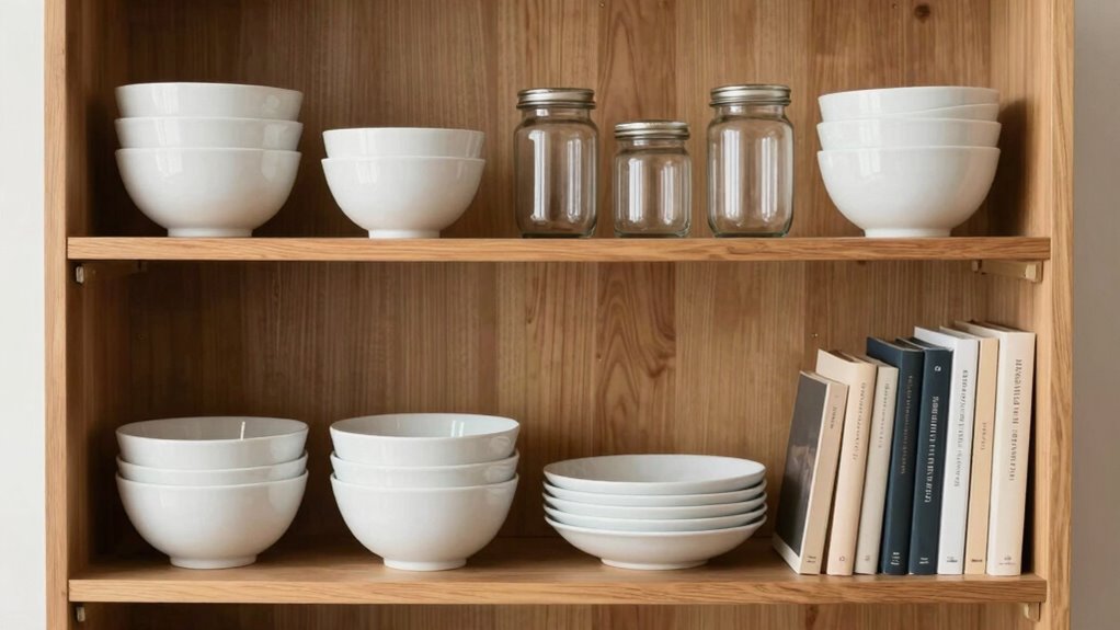 organize shelves by color