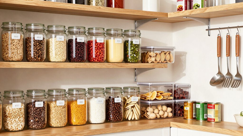 organize with clear labels