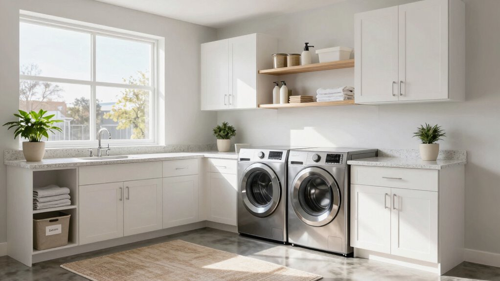organized efficient laundry space