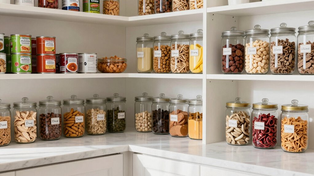 organized labeled illuminated storage